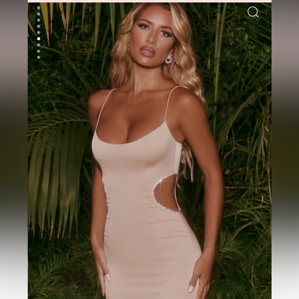 Oh polly Beige mini dress- never been worn